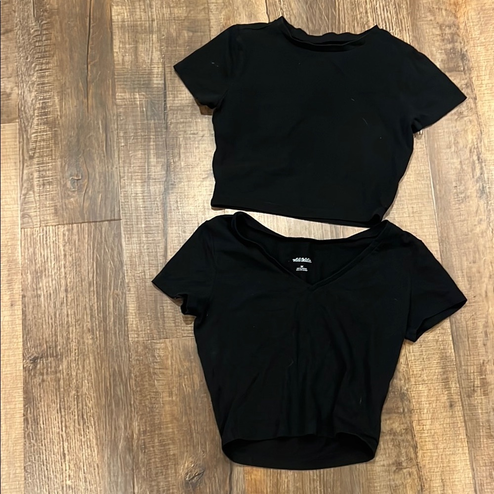 Black Women's Crop Tops
